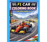 Racing Car Coloring Book for Kids Ages 4-8: High-Speed Formula-Style Race Cars, Pit Stops, Tracks & Finish Line Action