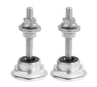 Racing Car Front Bumper and Engine Bonnet Quick Release Fasteners Set with Hood Pins Lock and Complete Installation Hardware (silver)