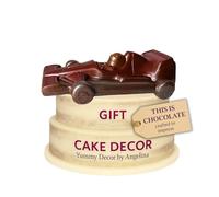 Racing Car Handmade from Milk Belgian Chocolate Gift/Cake Decoration Topper