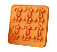 Racing Car Ice Cube Tray, 6-Cavity Race Car Ice Cube Moulds, 3D Cars Silicone Moulds, Flexible Easy Release ICES Trays for Freezer, DIY Tool for Cocktail, Whiskey & Summer Drinks