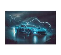 Racing Car Jigsaw Puzzles for Kids 1000 Pieces 3d Wooden Puzzle Decompression Game for Adults Women Girl Educational Game Toys （75×50cm）