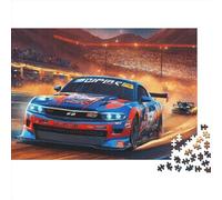 Racing Car Jigsaw Puzzles Puzzles for Adults Kids. 1000 Pieces Race Car Impossible Challenge Toy Educational Games Home Decoration for Educational Games Gifts 1000pcs (75x50cm)