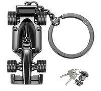 Racing Car Keyring,Sport F1 Keyring Key Chain,Racing Model Metal Keychain,Car Keychain,Key Ring Accessory,Formula 1 Gifts for Boy,Man,Woman,Racing Fan,Fathers Day,Birthday,Christmas Gifts (Black)