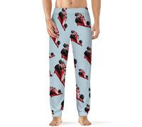 Racing Car Men's Pajama Pants Soft Sleep Lounge Comfy Bottoms Long Pj Pant Sleepwear 6XL