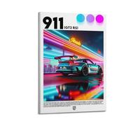 Racing Car Poster 911 991.2 GT3 RS Super Sports Car Decorative Painting Canvas Modern Art Picture 08x12inch(20x30cm)