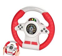 Racing Car Steering Wheel Toy, 20CM Racing Adventure Car Steering Wheel, Funny Kids Steering Wheel with Voice Traffic Knowledge, Educational Music Toy Steering Wheel Driving Controller, for Kids