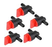 Racing Carb 1/5pcs 1/4" In-Line Straight Fuel Gas Shut Cut Off Valve InLine Small Engine Tools Cut-Off/Shut-Off Carburettor Kit(5pcs)