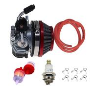Racing Carburetor 2 Stroke 49cc 50cc 66cc 80cc 100cc With Air Filter For 2 Stroke Engine Gas Motor Motorized Moto Bike Bicycle Scooter Moped Dirt Bike