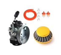 Racing Carburetor 2 Stroke 49cc 50cc 66cc 80cc 100cc With Air Filter For 2 Stroke Engine Gas Motor Motorized Moto Bike Motorcycle Carburetor(Golden combination)