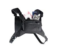 Racing Chest Pack for Men - Running Bag Pouch Front Pack Phone Holder Vest Backpack for Motorcycles Women Hiking Camping Climbing Cycling Fishing Hunting Walking, black, see description, See