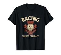 Racing Clock Over Engine 24/7 Muscle Car Art T-Shirt