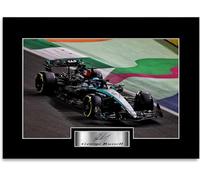 Racing Driver George Russell 2024 Signed Photo Display Mount A4 Poster For Fans And Supporters