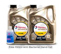 Racing Engine Oil Total Quartz 10W50 10L 10 Litres (2 X 5L) + FREE GIFT