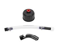 Racing Fuel Filler Hose and Cap Kit Upgrade Transparent Fuel Hose with Filter Design Universal Threaded Nozzle for LC2 Jugs Cars Trucks Boats ABS PVC Material