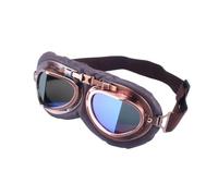 Racing Glasses Ski Goggles Retro motocross helmet aviator goggles jet vintage motorcycle scooter glasses off road glasses(Colorful lens)