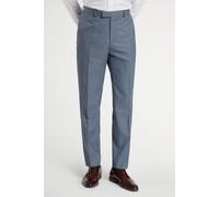 Racing Green Men's Regular Fit Mid Blue Trousers | Size: 42R Racing Green Blue 42R