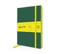 Racing Green & Neon Yellow Artisan Paperback Notebook