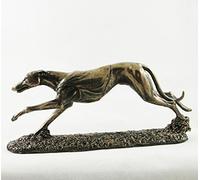 RACING GREYHOUND DOG TRACK DOG ORNAMENT BRONZE FIGURINE - 31037 by Seven Secrets Gallery