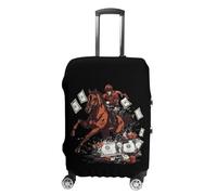 Racing Horse Poker Dollar Personalized Luggage Case Cover Funny Travel Accessories Washable Suitcase Protector Fit 19-32 Inch XL