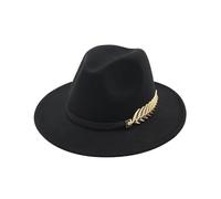 Racing Horses Women's Fedora with Wide Brim and Coloured Metal Belt Buckle Cowboy Costume Boys, black, One Size