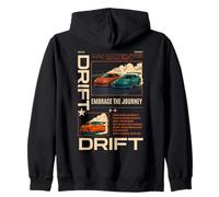 Racing Japanese JDM Tokyo Japan Drift Race Car Graphic Zip Hoodie