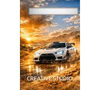 Racing Legends - Sunset Rally Edition: Tropical Off-Road Racing Notebook - 6x9 Lined Sports Car Journal