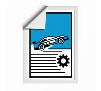 Racing Machine Retro Unframed Wall Art Print A1 (84.1×59.4cm), Wall Decor for Living Room, Bedroom, Office & Home, Art Gift