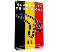 Racing Merchandise, Racing Metal Tin Sign, Car Metal Signs for Wall Decoration, Vintage Retro Signs & Plaques, Grand Prix Circuit racing Gifts for Living Rooms, Bedrooms, Studies, Theaters, Bars