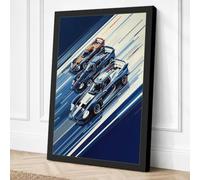 Racing Momentum Canvas Wall Art Print 30x20 Inch