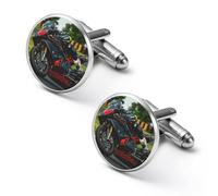 Racing Motorcycle Riding Men Cufflinks Shirt Cuff Links Business Tuxedo Studs Wedding