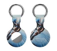 Racing Riding Protective Case Compatible for Airtag Silicone Tracker Holder Tracker Cover with Key Ring 1PCS