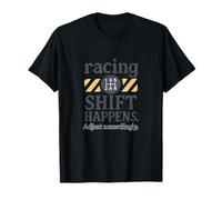 Racing Shift Knob Gearhead Chalkboard Art T-Shirt