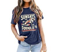 Racing Shirt Women Checkered Flag Racing Shirts Race Day Car Casual Unisex Short Sleeve Tee Tops