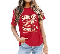 Racing Shirt Women Checkered Flag Racing Shirts Race Day Car Casual Unisex Short Sleeve Tee Tops