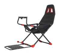Racing Simulator Cockpit, Ergonomic Seat, Foldable Design | Sturdy steel frame, Quick assembly, Space-saving Storage, For apartments & living rooms for Xbox One, PS4, and PC