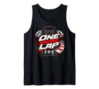 Racing Simulator Game Steering Wheel Flag Art Tank Top