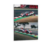 Racing Sport Car Poster 911 GT3 R Rennsport on Track Decorative Painting Canvas Modern Art Picture 16x24inch(40x60cm)