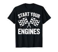 Racing Start Your Engines Race Track Fans Car Show Lovers T-Shirt