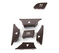 Racing Steering Wheel 2185400262 For Mercedes A C GLK E GLA B W204 W212 W246 W156 W218 Car Steering Wheel Switch Buttons(Left Brown)