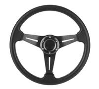 Racing Steering Wheel 350mm 14in Racing Car Drifting Steering Wheel Replacement Universal Modified Accessory(Black)