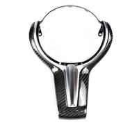 Racing Steering Wheel Carbon Fiber Steering Wheel Trim Cover For B&MW M2 F87 M3 F80 M4 F82 M5 F10 M6 F06(Carbon Silver)