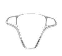 Racing Steering Wheel Steering Wheel Cover Decoration Trim Stickers For Mercedes For Benz GLA GLC260 C200L(SILVER)
