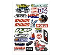 Racing Stickers, FENGCHUANG-Car Stickers and Decals,Race Supercross Logo Sticker,ATV Motocross Logos for Skateboard Laptop Bicycle Helmet Water Bottles Car