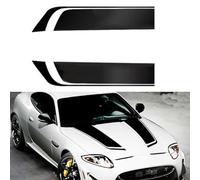 Racing Stripe Decal for Car for bonnet Black PVC Racing Stripe | High-gloss black finish, UV resistant, weatherproof, fits most sedans and sports cars, PVC