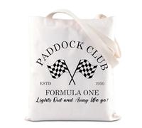 Racing Tote Bag Paddock Club Canvas Bag F1 Racing Lovers Gift Sunday Racing Club Gift Racing Lovers Gift Motorsport Gift For Racer (Paddock Club Tote)