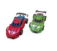 Racing Toy Cars Set, Die-Cast Sports Cars with Spoilers, 2-Pack Multi-Colour Collection (Red+Green)