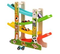 Racing Track For - Ramps Game For Car Ramps Educational Toy | Wooden Vehicle Scroll Track Game Set For Boys And Girls Over Age
