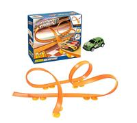 Racing Track Toy, Flexible Toy Car - Assembly of the Race Track Pull Back Car, Flexible Road Games, Funny Toy with Flexible Tracks for Christmas, Halloween, Family Party