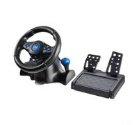 Racing Wheel for Switch for ps4 for xbox One PC for ps3 - Force Driving Simulator with Floor Pedals Gear Lever Black 27x25cm(4 in 1)