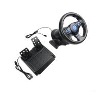 Racing Wheel for Switch for ps4 for xbox One PC for ps3 - Force Driving Simulator with Floor Pedals Gear Lever Black 27x25cm(7 in 1)